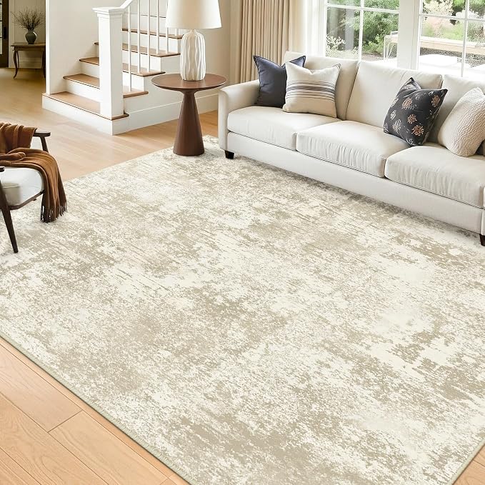 RELEANY Washable 6'x9' Abstract Area Rug by RELEANY