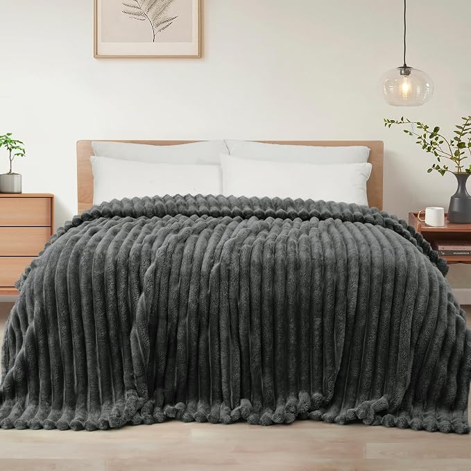 Exclusivo Mezcla Striped Queen Size Fleece Blanket by ExclusivoMezcla