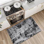 Rugflix 2x3 Entrance Rugs, Washable Black Grey Dark Entry Small Rug | Machine - Image 3