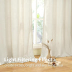 YoungsTex Extra Long Linen Curtains 95 Inch Length - Image 5