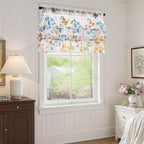 jinchan Floral Ruffled Valance Curtain - Image 4