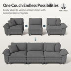 HERA'S HOUSE 158" Modular Sectional Sofa, Oversized L Shaped Couches - Image 7