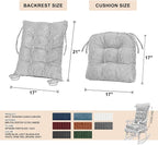 Lokex Rocking Chair Cushion Only, Tufted Non-Slip Comfortable Rocking Chair - Image 7