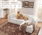 GRUSIGN 110'' Oversized Cloud Sectional Boneless Couch - Image 8