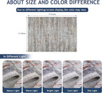 5x7 Area Rugs - Ultra-Thin Washble Rugs, Non-Slip Low Pile Abstract Print Rugs - Image 2