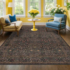 Taupe Brown 5x8 Rug for Living Room - Image 3