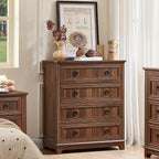 Joaxswe Farmhouse 4 Drawer Dresser - Image 11
