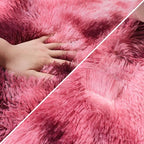 Tie-Dyed Red 2x6 Machine Washable Runner Rugs - Image 6
