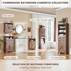 ACCOHOHO Over The Toilet Storage Cabinet, Farmhouse Bathroom Cabinet - Image 7