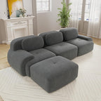 Boneless Sectional Couch, No Assembly Required, 117.3” L Shaped Modular Cloud by ModonChicSofasCouches