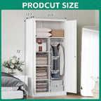 Letaya Metal Locker, Steel Wardrobe Storage Cabinets - Image 5