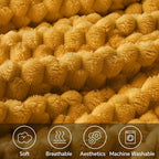 BEDELITE Mustard Yellow Twin Blanket - Image 9