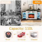 72" LED Lights Electric Fireplace - Image 4