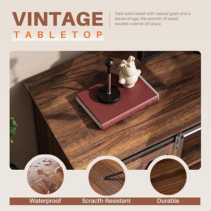 Sweetcrispy Farmhouse TV Stand 65 Inch - Image 4