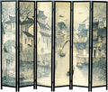 MyGift 6 Panel Room Divider Privacy Partition by MyGiftHome