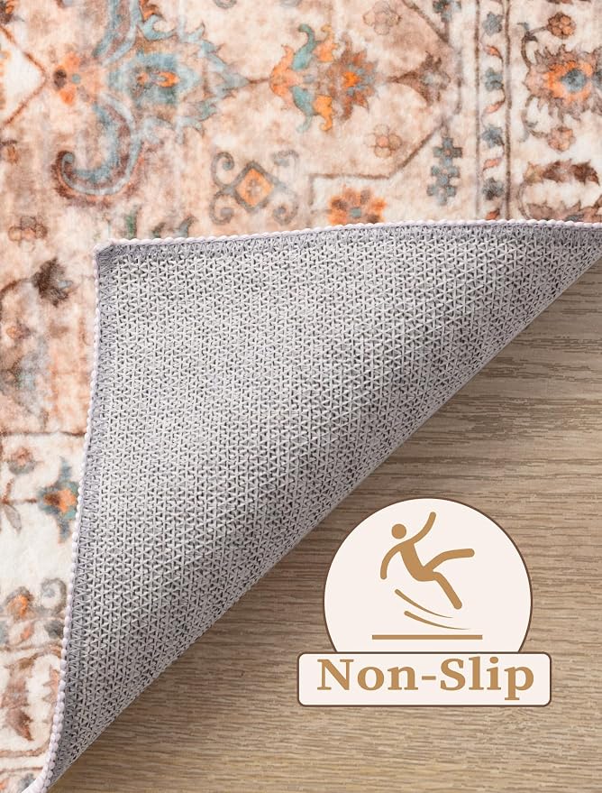 SERISSA 2'6"x8' Washable Non Slip Boho Runner Rug - Image 3