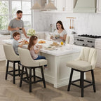 YaFiti Swivel Bar Stool 1 Pcs, 26 Inch Counter Height Bar Stools - Image 8