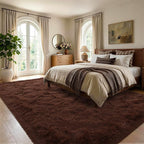 6x9 Large Brown Fluffy Soft Area Rug Non-Slip - Image 3