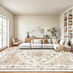 Amada 8x10 Area Rugs, Low-Profile Large Washable Area Rug by AMADAHOMEFURNISHING