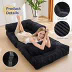 MAXYOYO Folding Sofa Bed, L-Shaped Convertible Sofa - Image 4