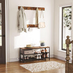 HOOBRO Hall Tree Entryway Storage Bench, Coat Rack Shoe Bench, Shoe Rack - Image 7