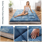 MAXYOYO Grey Cactus Pattern Twin Size Futon Mattress, Japanese Floor Mattress - Image 4