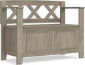 SIMPLIHOME Amherst Entryway Storage Bench by SimpliHome