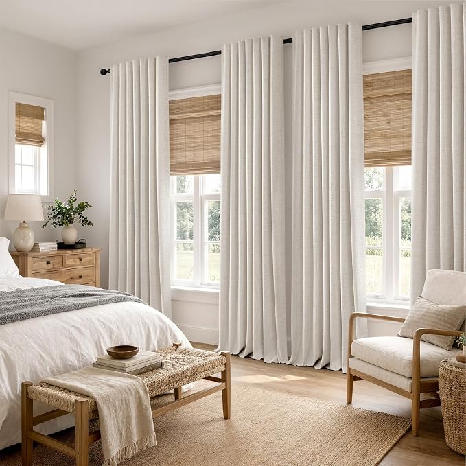 MIULEE 100% Blackout Linen Curtains - Image 8