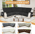 HDCAXKJ 100% Waterproof Reclining Sectional Couch Covers L Shape Recliner Sofa - Image 5