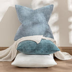 MIULEE Decorative Couch Throw Pillow Covers 20x20 Inch Light Blue 2 Pack | - Image 4