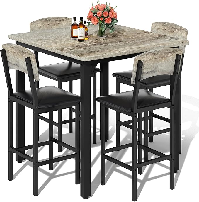 AWQM 5-Piece Dining Table Set, Dining Table Set by AWQM