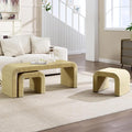 LZAREAL 3-Piece Nesting Woven Rope Coffee Table Set, Modern Coastal Center by LZAREALBetterRoomForRealLiving