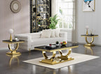 Henf 47" Marble Coffee Table - Image 5