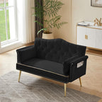 oaaktu Small Velvet Loveseat Sofa - Image 5