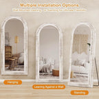 ZHUNFA External Three-Layer Arched Full Length Mirror - Image 5