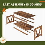 WLIVE Coffee Table, Wood Center Table - Image 9
