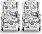 Wingback Recliner Chair, Traditional Push Back Recliner Chair by Consofa