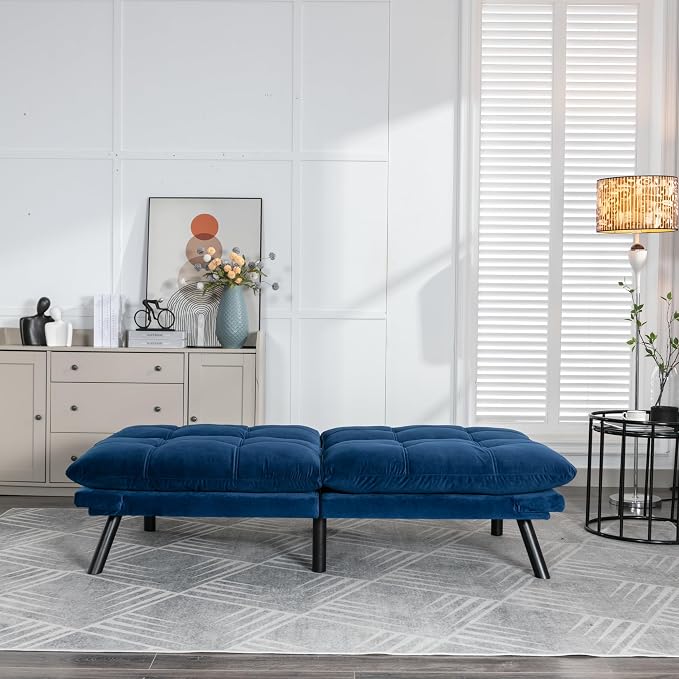 GDFStudio Hayezc Loveseat Sofa, Convertible Sofa Bed, 2-in-1 Folding Modern - Image 4