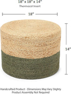 REDEARTH · Cylindrical Pouf Foot Stool Ottoman - Image 2