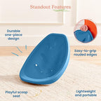 ECR4Kids Plastic Leaf Scoop Floor Rocker Seat, Classroom Furniture, Peacock Blue - Image 5