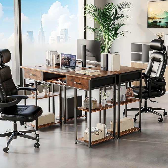 DUMOS 48" Small Computer Home Office Desk - Image 4