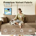 KEIKI 81.9" King Pull-Out Sofa Bed, 3-in-1 Convertible Sleeper Couch - Image 4