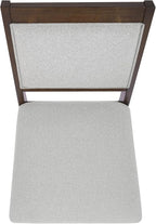 HomePop Open Back Upholstered Wood Frame Dining Chairs - Image 8