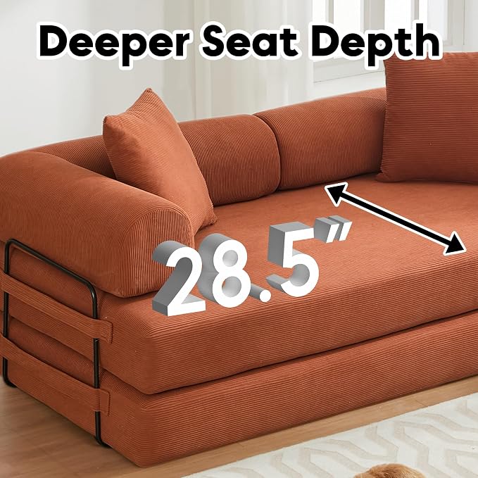 ZEIINPA Convertible Sleeper Sofa Bed - Image 3