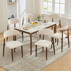 UVV Dining Chairs Set of 6, Metal Kitchen Chairs - Image 5