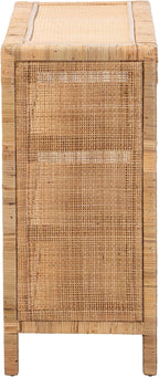 Bali & pari Abelia Natural Rattan 4-Tier Display Shelf - Image 5