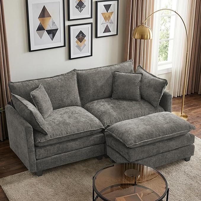 78” Modular Sectional Sofa, L Shaped Cloud Couch by Unknown