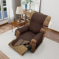Reversible Chair Covers for Recliner Oversized, Chocolate | Recliner Oversized by LuxshareHome