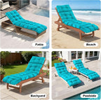 Chaise Lounge Cushions Outdoor, Waterproof & Fade Resistant Patio Lounge Chair - Image 7