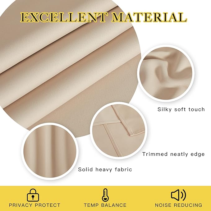 NICETOWN 90 inch Curtain Privacy - Image 4